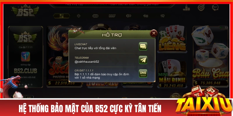 Hệ thống bảo mật của B52 cực kỳ tân tiến